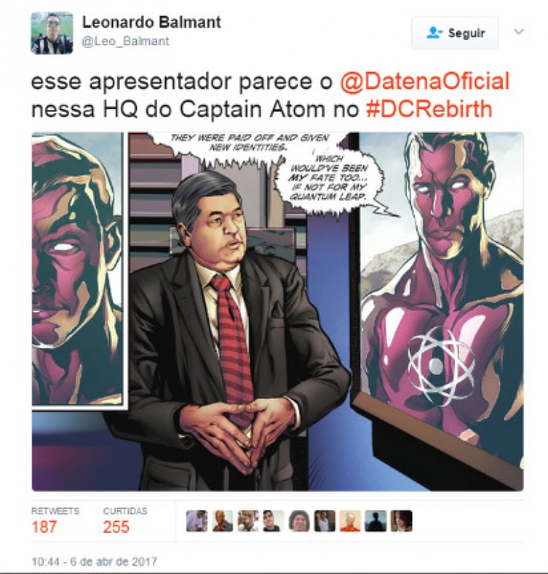 Imagem Ilustrando a Notícia: Datena também vira personagem de revista em quadrinhos
