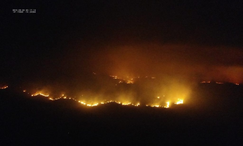 Imagem Ilustrando a Notícia: Incêndio na Chapada dos Veadeiros ameaça povo Kalunga