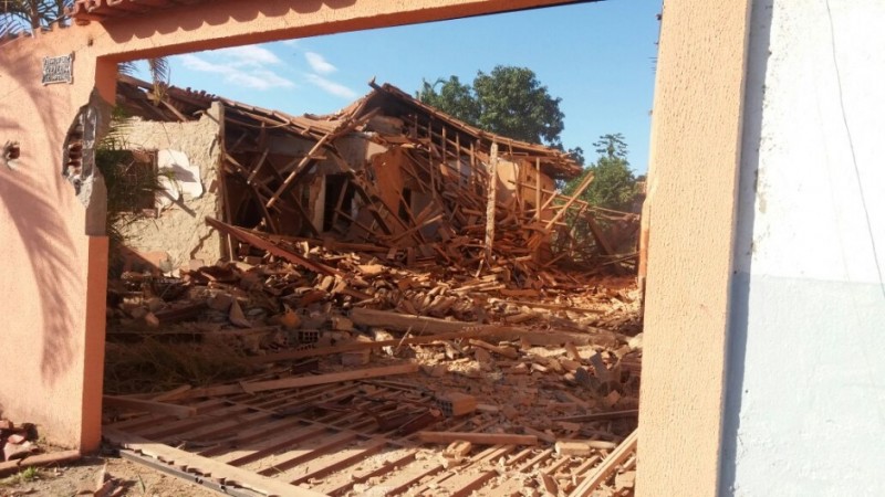 Imagem Ilustrando a Notícia: Residência próxima de Unidade Prisional de Guapó é explodida