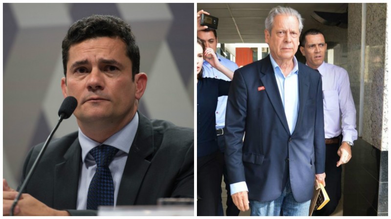 Imagem Ilustrando a Notícia: Moro aceita denúncia contra Dirceu e seis investigados na Lava Jato