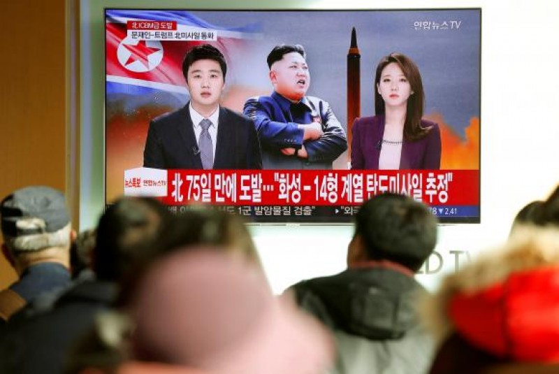 Imagem Ilustrando a Notícia: Coreia do Norte diz que novo míssil deixa EUA ao alcance de suas armas nucleares