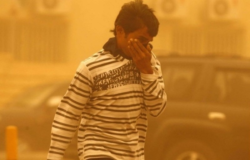 Imagem Ilustrando a Notícia: Tempestade de areia atinge Pequim e preocupa governo