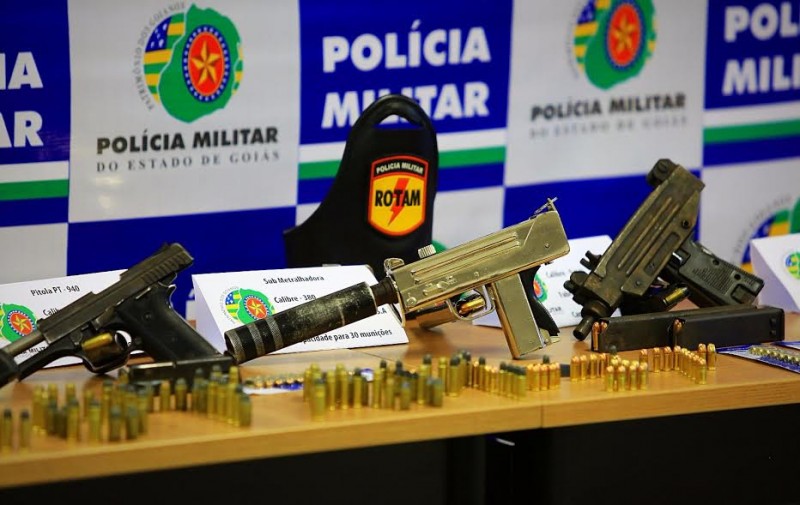 Imagem Ilustrando a Notícia: Recorde: mil armas de fogo são apreendidas somente neste ano em Goiás