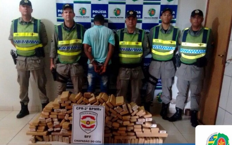 Imagem Ilustrando a Notícia: Polícia apreende mais de 150 quilos de maconha em rodovia goiana