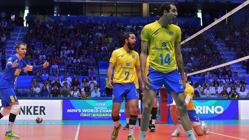 Imagem Ilustrando a Notícia: Brasil vence a Rússia em partida do Mundial de Vôlei Masculino