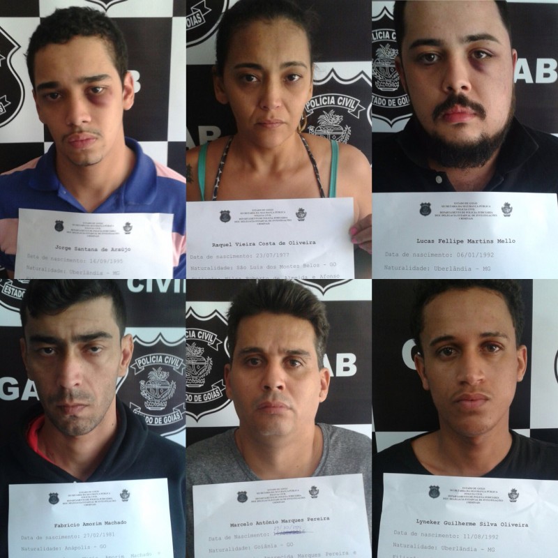Imagem Ilustrando a Notícia: Seis suspeitos de explosão de caixas eletrônicos em Goiás são presos
