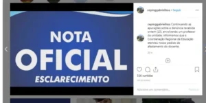 Aluna procurou a direção da escola e informou que estava recebendo mensagens de cunho sexual do educador