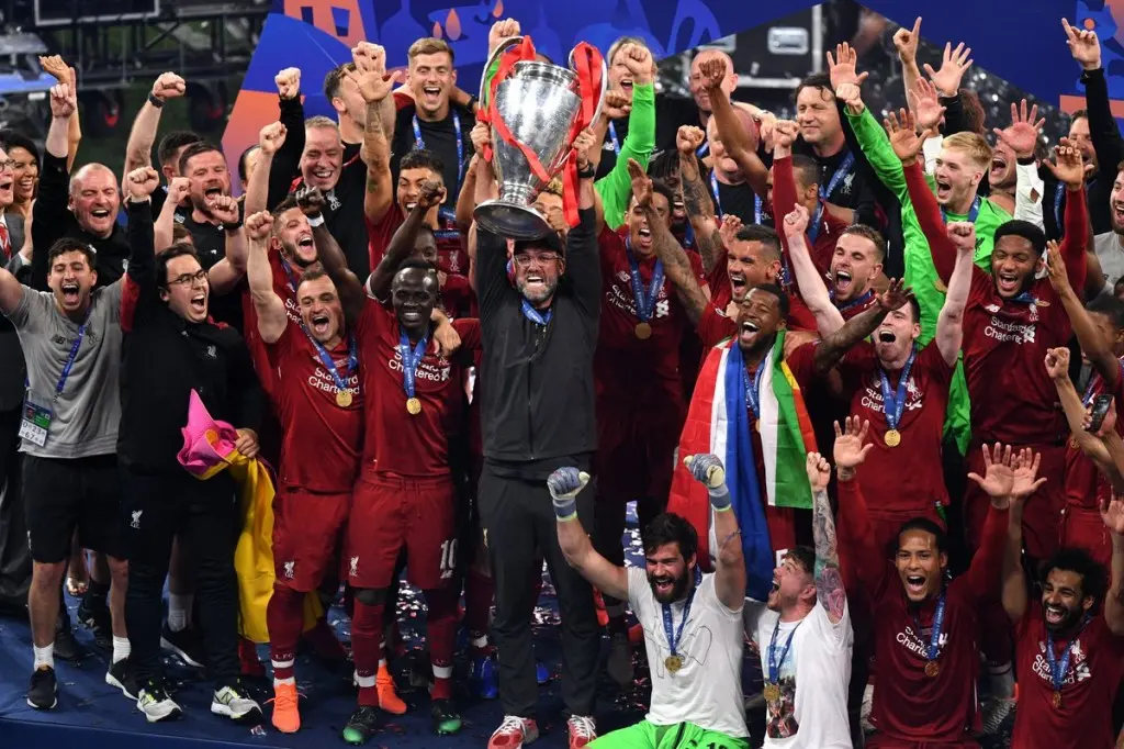 Salah e Origi marcaram para os Reds que conquistaram a Europa pela sexta vez em sua história