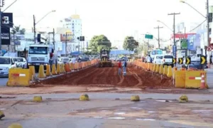 Alguns cruzamentos permanecem fechados para as obras do BRT/ Foto: reprodução