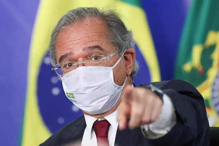 Declaração ocorreu durante reunião do Conselho de Saúde Complementar; Guedes não sabia que encontro era transmitido ao vivo | Foto: Reprodução