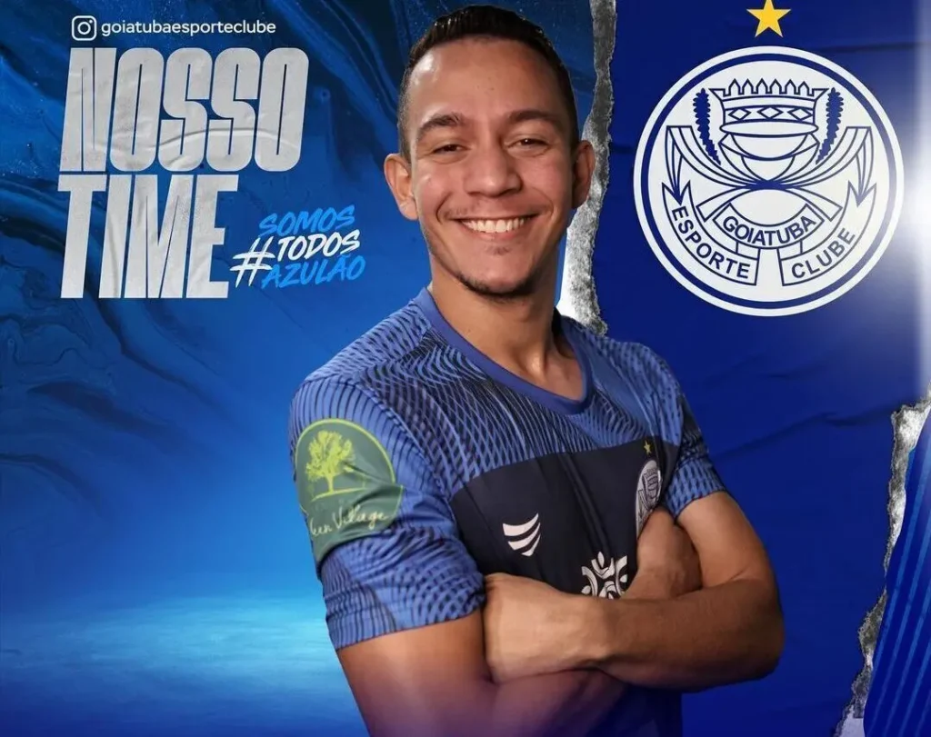 Lateral Jair retorna ao Azulão dois anos após a conquista invicta do Goiatuba na Terceira Divisão | foto: Comunicação Goiatuba