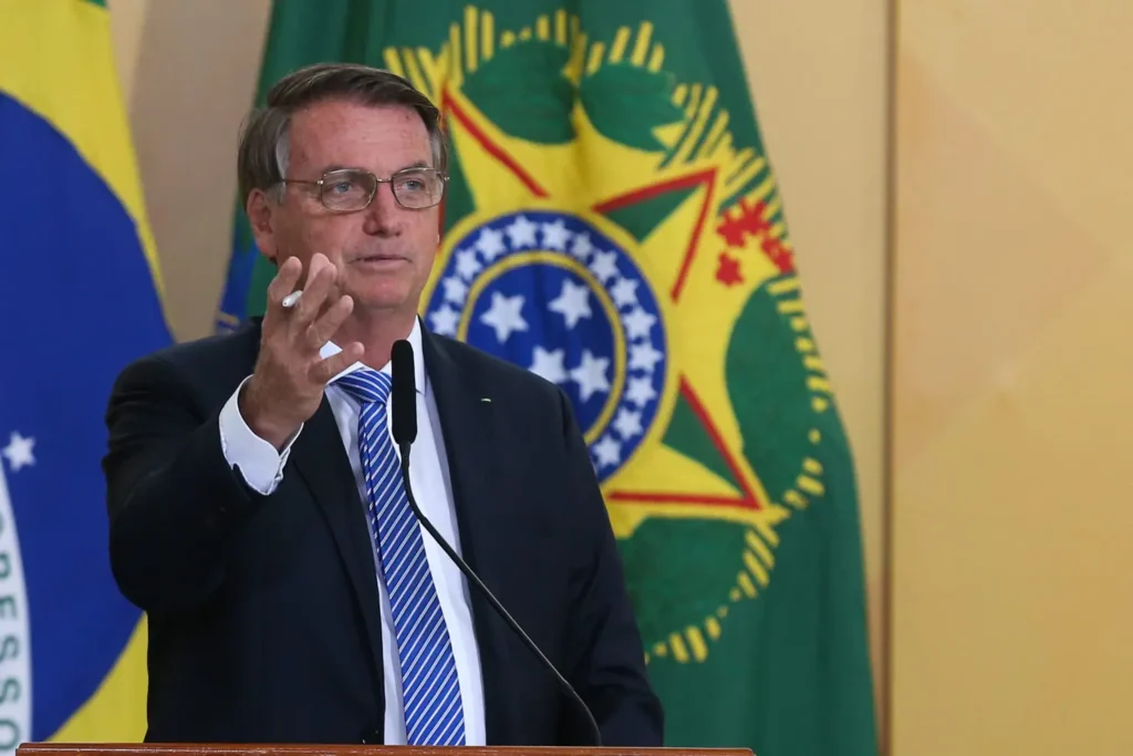 O presidente Jair Bolsonaro participa do lançamento do Programa Brasil Fraterno – Comida no Prato