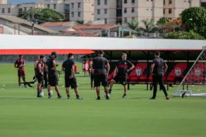 A grande novidade do Dragão para encarar o Peixe é o técnico Marcelo Cabo, que faz sua reestreia pelo clube | Foto: Bruno Corsino/Atlético CG