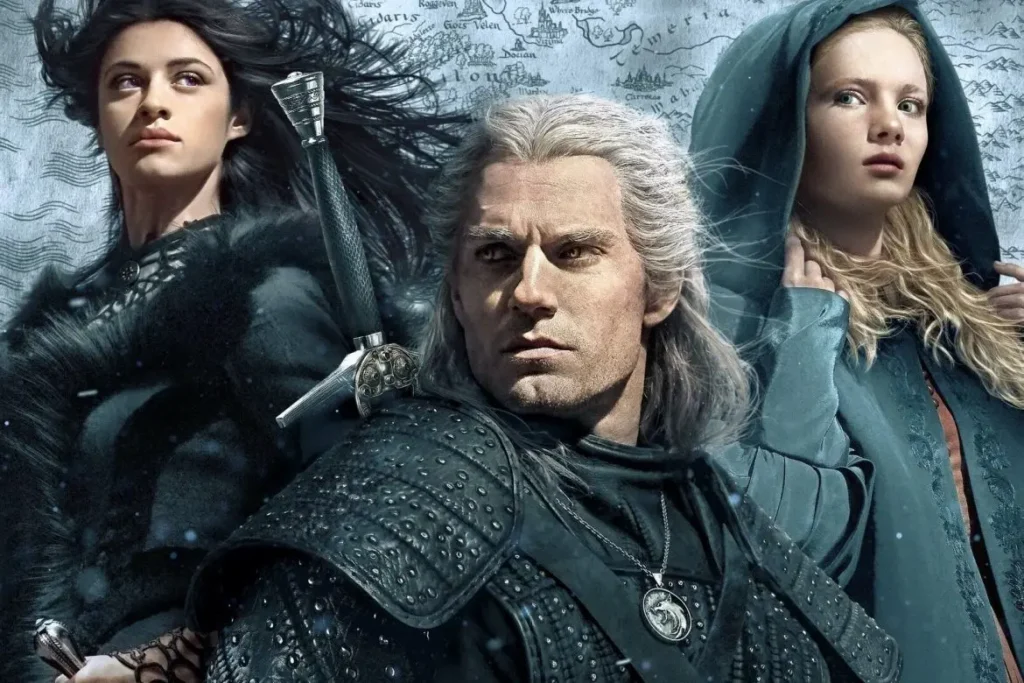 Henry Cavill, Anya Chalotra e Freya Allan retornam na segunda temporada nos papéis dos personagens protagonistas | Foto: Reprodução