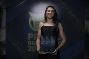 Principal jogadora da última edição do Campeonato Brasileiro, a atacante Bia Zaneratto, de 28 anos, está de volta ao Palmeiras | Foto: Lucas Figueiredo/CBF