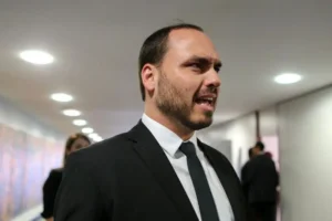 No Twitter, Carlos Bolsonaro critica o comportamento da deputada estadual paulista. | Foto : Reprodução