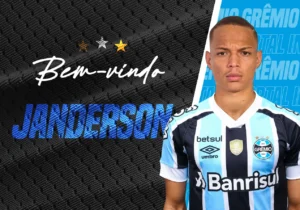 Emprestado pelo Corinthians, Janderson assinou com o Grêmio até o fim da próxima temporada | Foto: Grêmio FBPA