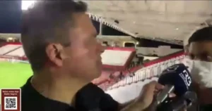 Entrevista aconteceu depois da vitória do Dragão contra o Flamengo, por 2 a 0 | Foto: reprodução