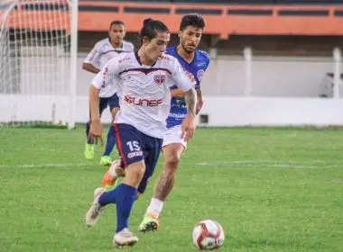 Meia se destacou com a camisa do Bahia de Feira em 2021, onde marcou seu primeiro gol como profissional | foto: Divulgação