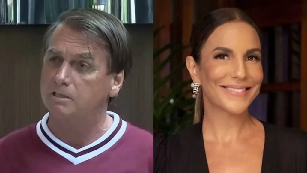 Bolsonaro afirmou que Ivete está chateada “porque acabou a teta gorda” da Lei Rouanet | Foto: reprodução