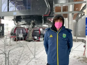 O Comitê Olímpico do Brasil, porém, ainda mantém Michel como plano A e espera a liberação do atleta para a prova de slalom, do esqui alpino, na próxima quarta-feira | Foto: Divulgação COB