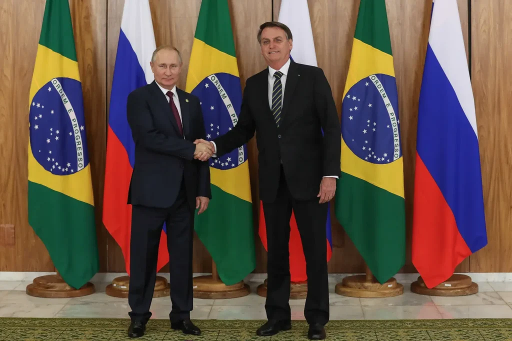 (Brasília - DF, 14/11/2019) Encontro com o Presidente da Federação da Rússia, Vladmir Putin.rFoto: Marcos Corrêa/PR