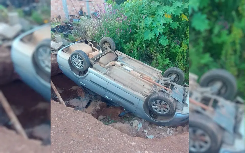 Moradores da região disseram que o homem não é da região e não viu o buraco | Foto: Reprodução