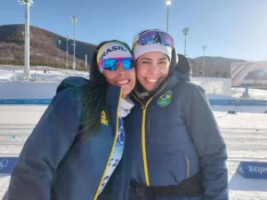 Time feminino esqui cross-country disputou a semifinal, mas acabou sendo alcançado pelos líderes. Manex Silva encerra participação do Brasil na modalidade no próximo dia 19 | Foto: Leonardo Hirao/COB