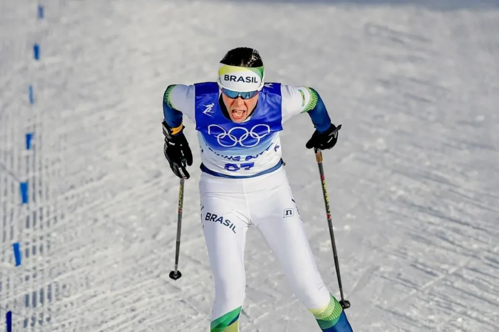 Ao largar na prova de Sprint do esqui cross-country, atleta superou, oficialmente, outros grandes nomes como Formiga, Robert Scheidt e Rodrigo Pessoa | Foto: William Lucas/ANOC
