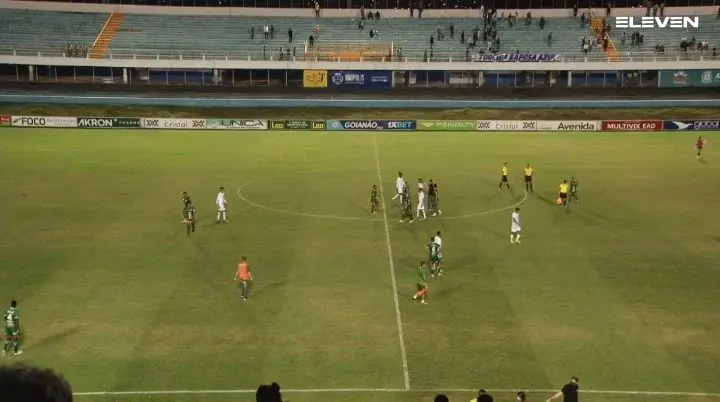 Com empate, o Grêmio Anápolis deixou a lanterna do grupo A que agora pertence ao Goianésia | foto: Reprodução / Eleven Sports