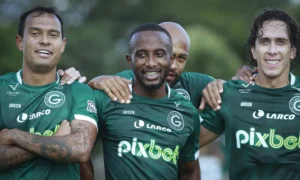 Atacante falou sobre virada da equipe esmeraldina na vitória sobre o Goianésia por 4 a 3 | foto: Rosiron Rodrigues / Goiás EC