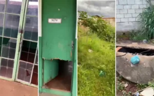 Segundo a moradora, a unidade virou ponto de drogas e até mesmo dormitório de dependentes químicos | Foto: Reprodução/Redes sociais