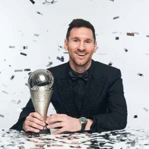 Campeão da Copa do Mundo com a Argentina, Lionel Messi levou o prêmio de melhor jogador da temporada | Foto: Fifa