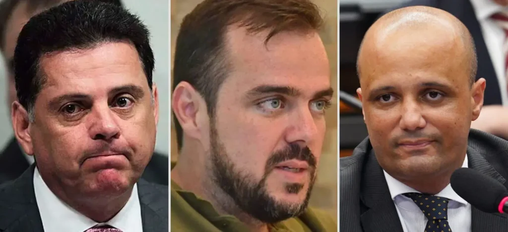 Major Vitor Hugo e Gustavo Mendanha, por sua vez, se ausentaram da linha de frente em oposição ao governo | Foto: Reprodução | Montagem: O Hoje