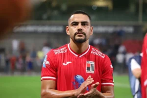 Na atual temporada, o brasileiro Barreto tem 14 jogos disputados. No período, ele marcou um gol e deu uma assistência | Foto; RWD Molenbeek