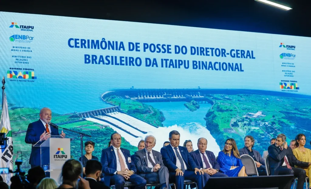 Ele participou da posse do novo presidente da Itaipu Binacional. | Foto: Ricardo Stuckert