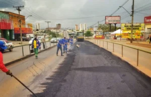 Obra está na penúltima estação antes do Terminal Padre Pelágio. | Foto: Secom