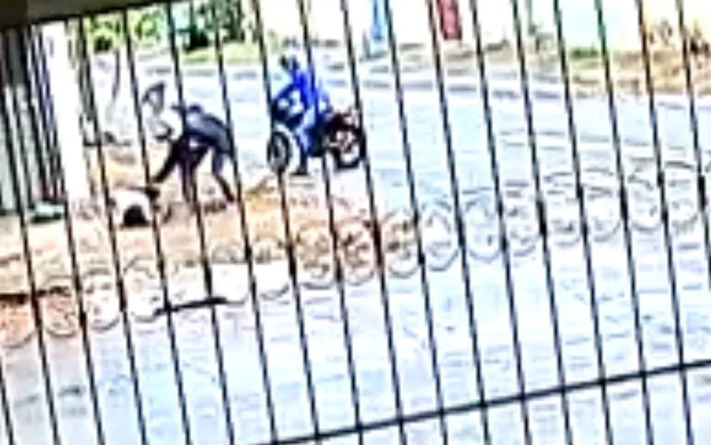 O caso ocorreu no sábado (18/3), às 6h50 da manhã, no Jardim Curitiba, região noroeste de Goiânia | Foto: Reprodução/TV Anhanguera