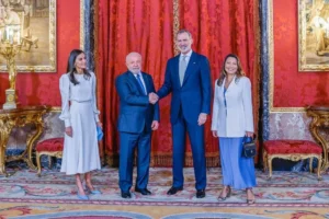 Presidente participou de almoço com o rei da Espanha, Felipe VI. | Foto: Ricardo Stuckert