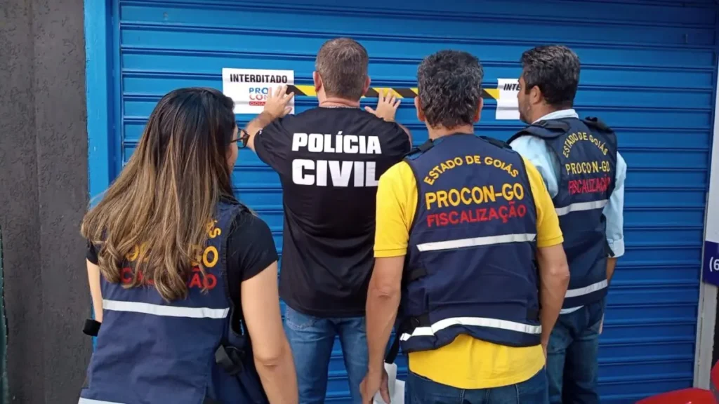 Esta foi a sétima empresa interditada pelo órgão no período de 10 dias | Foto: Divulgação/Procon Goiás