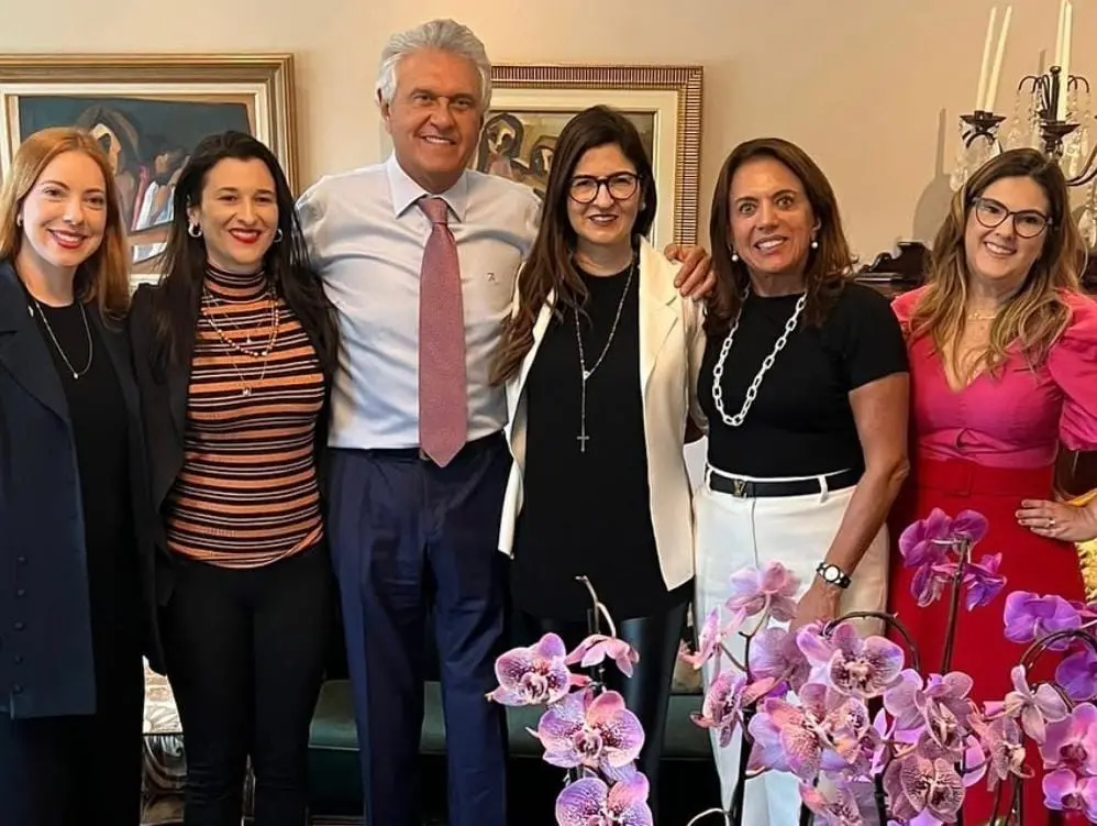 Brasileiras tiveram um almoço com o governador Ronaldo Caiado | Foto: Reprodução/Redes Sociais