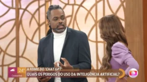 Ambos foram tema de nova polêmica após Patrícia interromper, ao vivo, as falas Manoel no programa "Encontro" | Imagem: Reprodução/ TV Globo