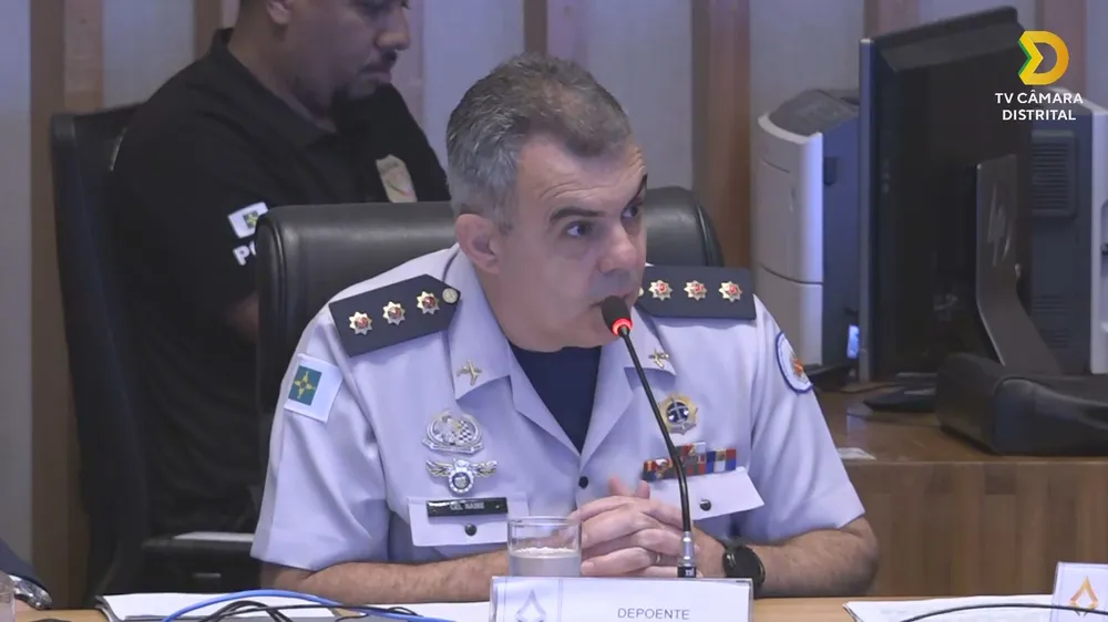 A CPI dos Atos Antidemocráticos avalia dados da quebra do sigilo bancário do coronel Jorge Eduardo Naime, que foi preso após 8/1. | Foto: Reprodução/TV CâmaraDF