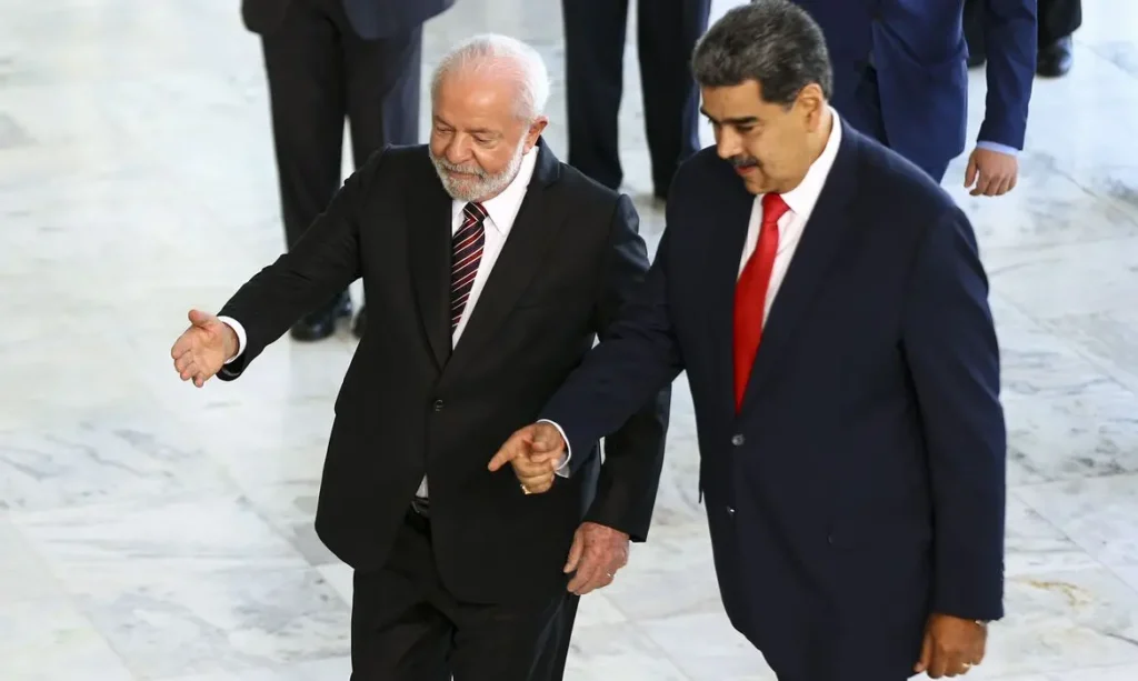 Brasília (DF), 29/05/2023 - O presidente Luiz Inácio Lula da Silva recebe o presidente da Venezuela, Nicolás Maduro, no Palácio do Planalto. Foto: Marcelo Camargo/Agência Brasil