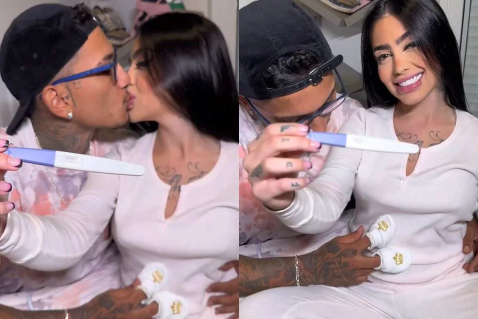 O casal havia terminado em julho do ano passado devido as polêmicas envolvendo Dynho no reality show A Fazenda | Foto: Reprodução/Twitter