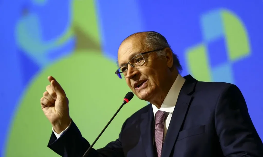 Brasília (DF), 17/05/2023 - O presidente da República em exercício, Geraldo Alckmin, participa de seminário sobre ESG, na ApexBrasil. Foto: Marcelo Camargo/Agência Brasil