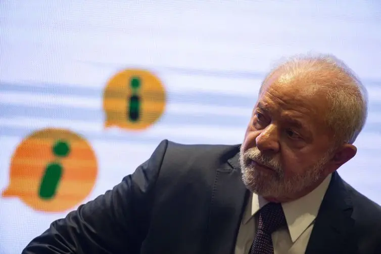 Brasília (DF), 16/05/2023 - O presidente Luiz Inácio Lula da Silva durante a abertura do seminário Transparência e Acesso à Informação: Desafios para uma Nova Década. Foto: Marcelo Camargo/Agência Brasil
