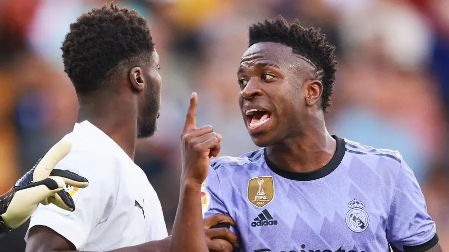 Na mesma rede social, o presidente da La Liga, Javier Tebas Medrano, criticou a publicação de Vinicius Jr., sem se compadecer do ataque racista | Foto: Getty Image