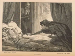 Ilustração de D. H. Friston para a primeira edição de Carmella, para a revista The Dark Blue (1872) | Foto: Branch