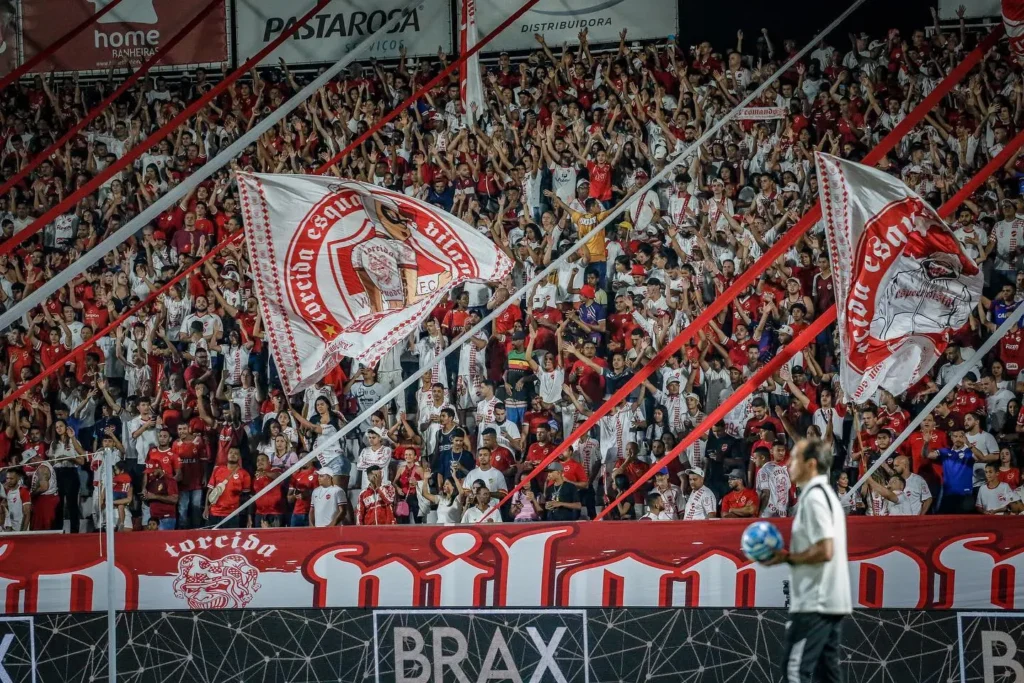Com o apoio da torcida, Vila Nova quer retomar caminho de vitórias na Série B (Foto: Roberto Corrêa / Vila Nova)